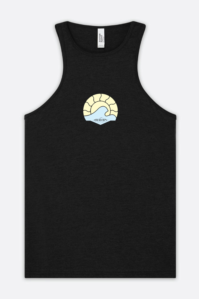 Women’s Ocean Cult Sun Wave Racerback Tank Top Front