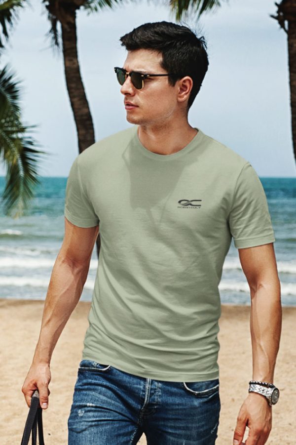 Ocean Cult OC Logo Classic tee, Sage Colour