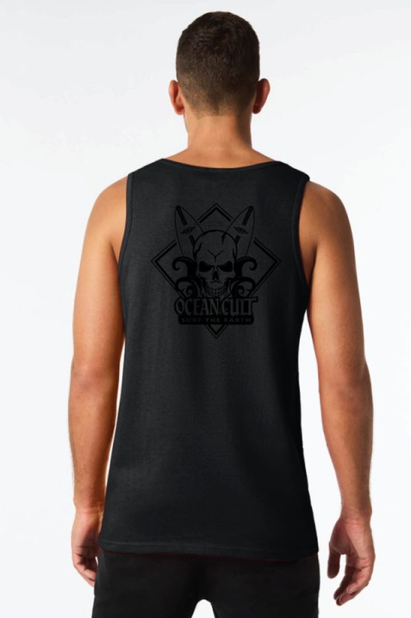 Ocean Cult, Surf The Earth Mens Black Tank Top