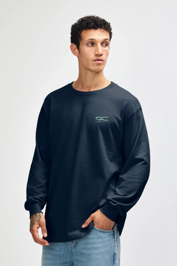 long sleeve navy surf tee Australia