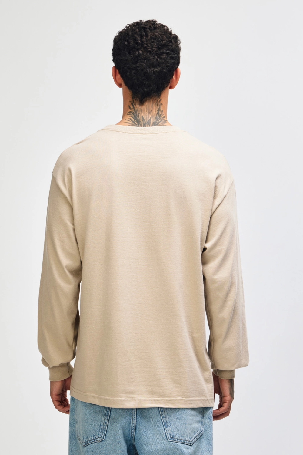 OC Logo Men's Sand Long Sleeve Tee - Image 2