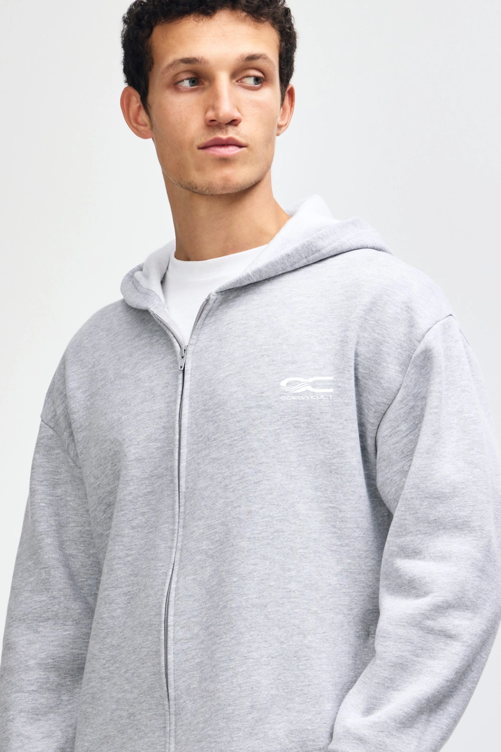 OC Grey Men's Zip Hoodie - Image 4